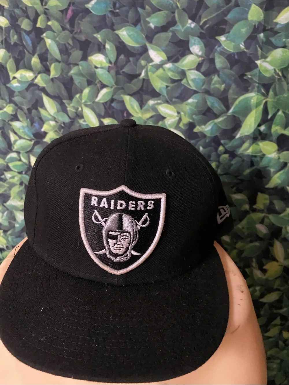 New Era Black Raiders Fitted Hat